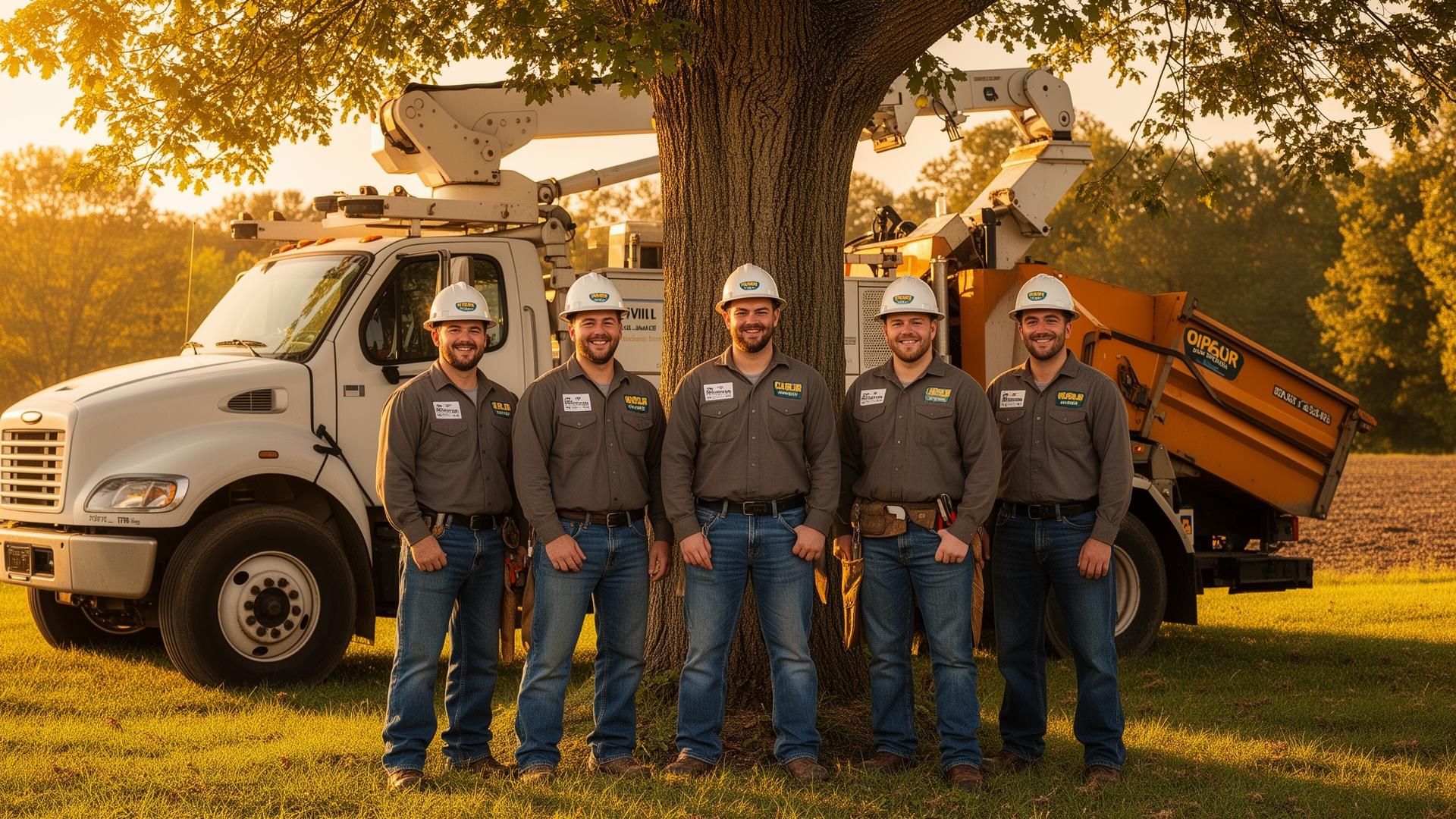The TNT Tree Services crew